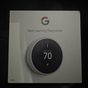 Google Nest Thermostat - White and Black